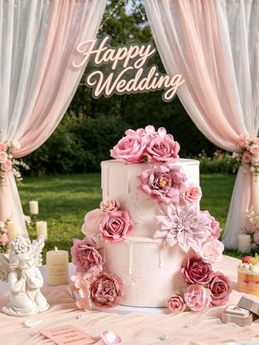 Artificial Flowers Combo Box Set Dusty Pink Silk Floral Arrangements for Wedding Bridal Bouquet, Cake Flowers, Table Centerpieces, Party & Home Decor - color: Dusty Pink