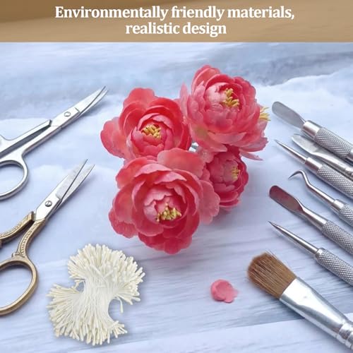 1200 Pcs Flower Stamens, 2mm Creamy White Double Heads Artificial Pearlized Flower Stamens, Hand-Made Matt Floral Stamen for Crafts DIY Christmas Wedding Scrapbook Decoration - color: Cream White