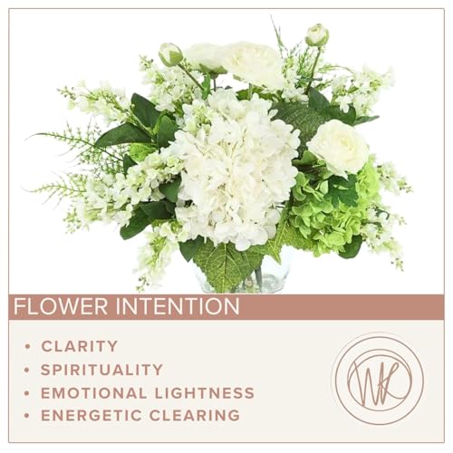 Let The Light in, Faux Floral Arrangement, Large-Size Premium Artificial Indoor Flower Display with Beautiful Blooms and Foliage That Lasts Forever - High Energy Natural Looking Floral - color: Let the Light in