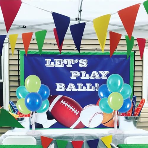 TONIFUL 4 Set Blue Cyan Green Balloon Centerpieces for Table,Balloon Stand Kit for Party Decor,Birthday Decorations,Sport Theme Party,Graduation Decorations Ocean Shark Sea Beach - color: Blue Cyan