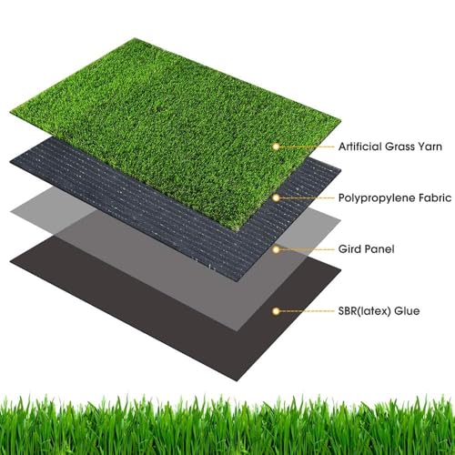CooZero Artificial Grass, Professional Dog Grass Mat, Potty Training Rug and Replacement Turf Outdoor Rug Patio Lawn Decoration, Easy to Clean with Drainage (39.4 x 19.7 inch) - size: 39.4 x 19.7 inch