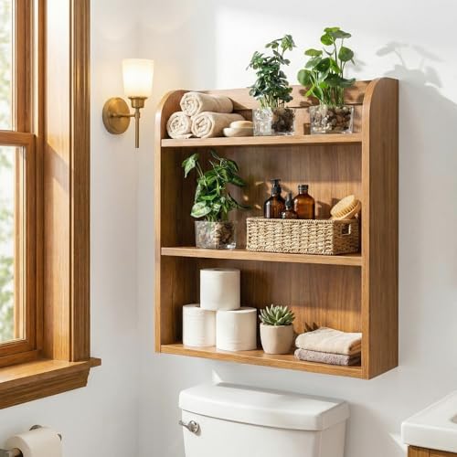 MyGift Set of 3 Fake Plants, Small Artificial Potted Plants Indoor in Clear Glass Pot, 9.5 Inch Faux Plant for Home Decor - color: Clear (Earth Tone Pebbles)