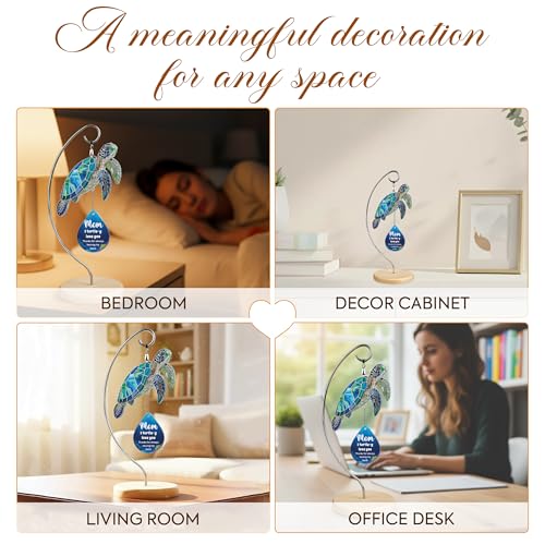 Christian Gifts for Mom, Birthday Gifts for Women - Mini Positive Turtle Gifts for New Bonus Step Mom Mama - I Love You Cute Stuff Things Stocking Stuffers for Moms - Turtle Desk Decor - color: 08 - Mom Turtle