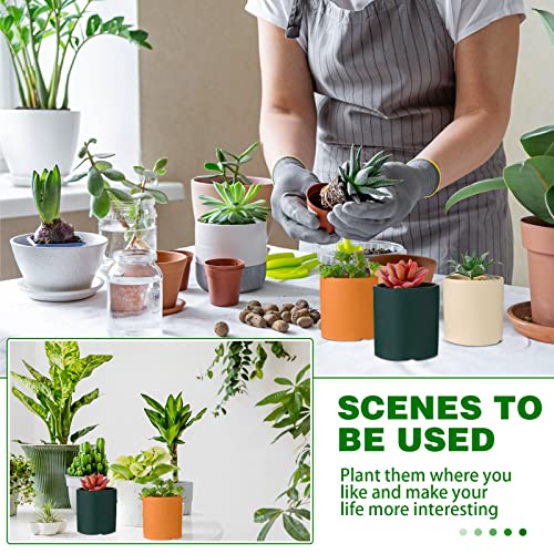 WILLBOND 38 Pcs Summer Mini Artificial Succulents Small Fake Succulent Plants Faux Assorted Unpotted Realistic Plastic Flowers Picks Stem for DIY Crafting Greenery Garden Home Decor(Flocked) - color: Vivid Green, Flocked Purple, Pink