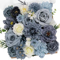 TINGE TIME Fake Flowers Artificial Flowers Peonies Bulbous Chrysanthemum Daisy Hydrangea Sunflower Violets Dahlia Daffodils Epiphyllum Orchid Cherry Blossom Camellia Leyaron (Dusty Blue) - color: Dusty Blue