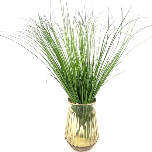 Artificial Wheat Grass Shrubs Fake Grass Plastic Plants Faux Greenery Bushes Tall Stem Wheatgasss for Outdoor Indoor Wedding Decor Office Yard Table Arrangements Planter Filler Decoration Green 8 Pack - color: Grass - Green - 8 Bundles