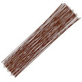 Floral Wire 26 Gauge, 100 Pcs Brown Florist Wire - 14 Inch for Crafts, Bouquet Stem Wrapping, Wreath Making, Flower Arrangement Supplies - color: Brown