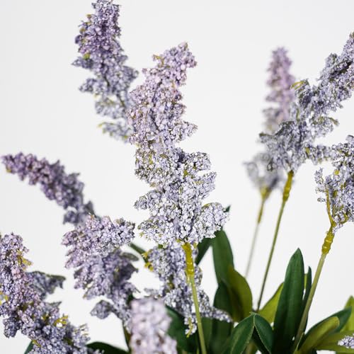Melorca&Guilla Artificial Plants,3PCS 29" Green Faux Branches for Vase,Faux Greenery Stems Artificial Plants & Flowers for Shop Garden Office Home Décor (3, Purple Sage) - color: Purple Sage
