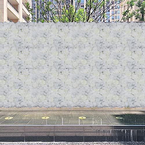 6 Pcs Flower Wall Panel Floral Backdrop,24 * 16in Artificial Flower Wall Panels Ivory White Flower Wall Decor Silk Fabric for Wedding Party Room Home Decor& Wall Decoration - color: Ivory White