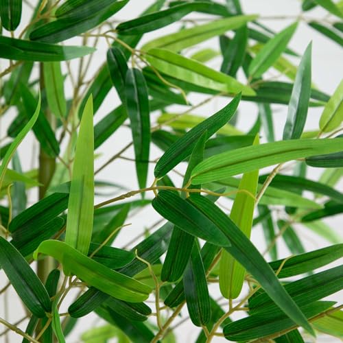 Nearly Natural 8ft. Artificial Green Bamboo Tree - size: 8ft