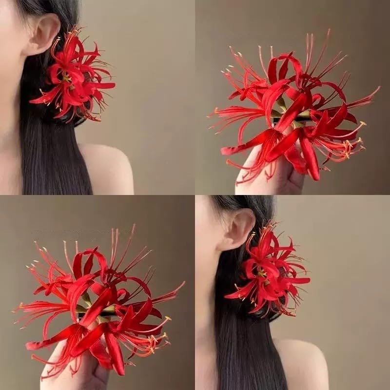 Silk Spider Plant Fake Flowers Heads,Artificial Flowers Spider Silk Flowers for Crafts,Fake Flowers Bulk,Artificial Flowers for Cake Decoration Wedding Party Birthday Home Décor (3, Multicolor) - color: Multi Color