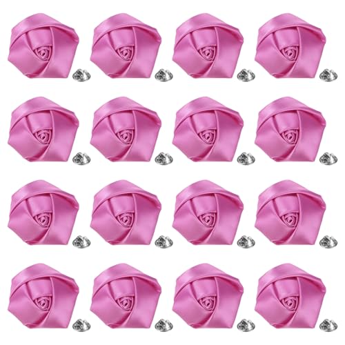 M METERXITY 16-Pack Lapel Pin for Men, Handmade Flower Brooch Button Pins for Men Suits, Formal Boutonnieres for Wedding/Groom/Corsage - color: Purple