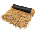 XLX TURF Synthetic Thatch Grass Roof for Tiki Bar Huts Hawaiian Cowboy Party Decorations - Fireproof Wild Mexican Style Artificial Hay Straw Roll Crafts Garden Fence Patio - 15.74" x 4' - size: 15.74" x 4'