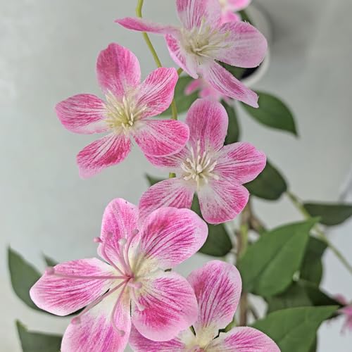 Artificial Jasmine Tree 6ft Black Flower Pot Fake Trees, Lifelike Artificial Trees with Natural - Looking Blooms, Perfect for Any Space - size: 6ft