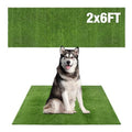 GLOBREEN Grass Pad for Dog Large Size - 2FTx6FT, Dog Potty Training Turf, Indoor Outdoor Pets Pee Fake Grass for Balcony Patio Yard - size: 2FTX6FT