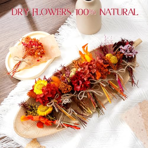 10/12/24 Pack Dried Flowers for Vase Various Mini Bouquet Dried Small Wildflowers Natural Real Flowers Bulk for Crafts DIY Wedding Decor (12, Autumn Color) - size: Autumn Color