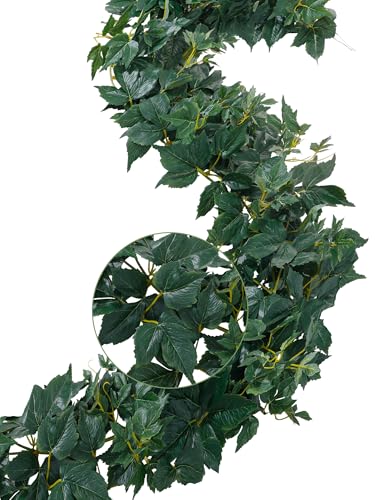 ucky Fake Vines, Eucalyptu Vines Garland, Ivy Vines, Green Artificial Wall Decor Hanging, Wedding Decoration，Flower Bouquet Decoration (4, Boston Vines) - color: Boston Vines