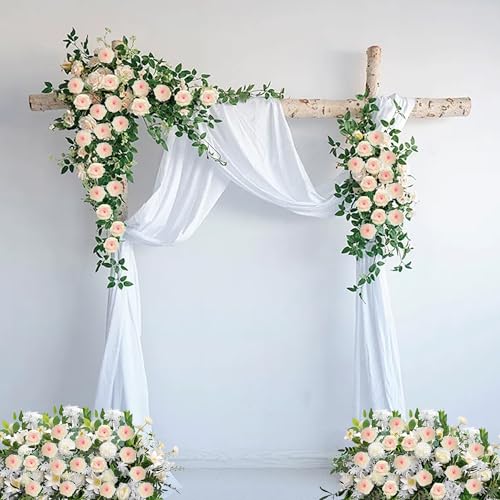 Rose Artificial Flowers, 50Pcs Champagne Roses Head Flowers Bulk with Stem, 3 Inches Silk Rose Fake Flower Head for Wedding Party Home Decor DIY Baby Shower Centerpieces Tables Decoration(Champagne) - color: Champagne