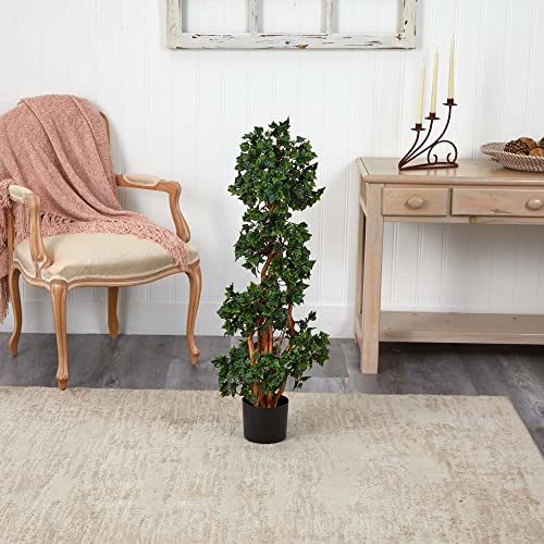 Nearly Natural 3.5ft. English Ivy Spiral UV Resistant (Indoor/Outdoor)