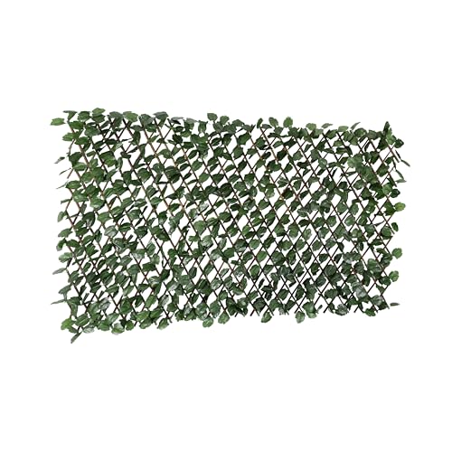 ECOOPTS Expandable Artificial Leaf Faux Ivy Sweet Potato Leaves Privacy Fence Screen, Stretchable Decorative Fencing Panel for Balcony Patio Outdoor (Single Sided Leaves, 8 Pieces) - color: Single Side IVY, size: 8 Pieces