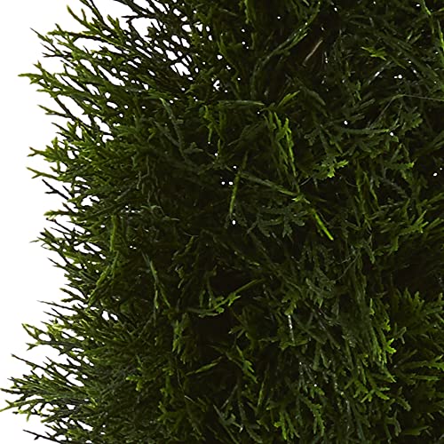 Nearly Natural Double Pond Cypress Spiral Artificial Topiary Tree UV Resistant (Indoor/Outdoor)
