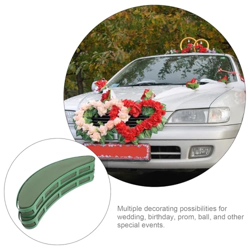Floral Foam for Flower Arrangements 11.8 Inch Green Crescent Shaped Absorbent Foam Block Tray for Wedding Centerpiece and Event Decoration