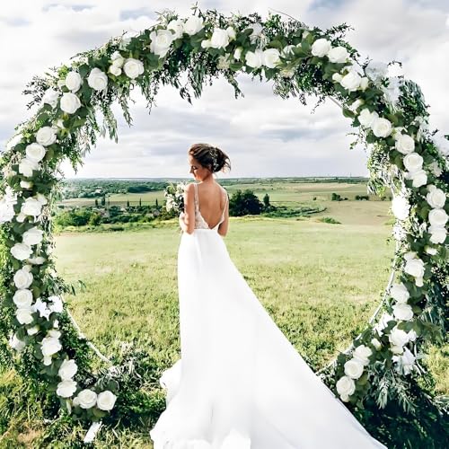 Jasion 50PCS Artificial Roses Realistic Velvet Flowers Long Stem Faux Silk Flower Bouquet for Mother's Day Wedding Home Party Table Centerpieces Decoration (White) - color: White 50pcs