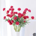 LVEFIT 10 Pcs Hot Pink Kiku Flower Fake Mums Long Stem Flowers,Faux Kiku Flower Bulk,Silk Flowers Mini Chrysanthemum Floral Arrangements,Artificial Flowers Chrysanth Mini Fake Flower - color: Hot Pink