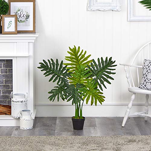 Nearly Natural 3ft. Philodendron Artificial Plant (Real Touch)