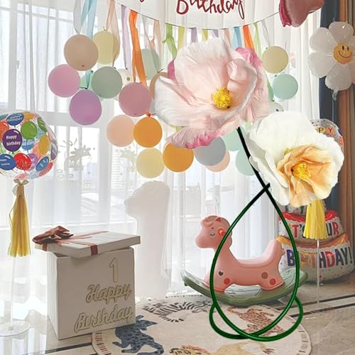 Pink White Champagne Gold Flowers Decoration for Party - color: L-mixed Color-d