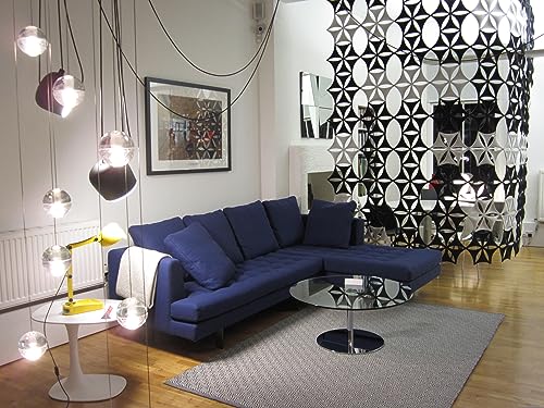 Hanging Room Divider-12Pcs 3D DIY Hexagram Felt Surface High Density Polyester Fiber Board Flower Venus 14"x12" Cut Room Home Office Decoratio Screen Partition(Silver Grey) - color: Silver Grey