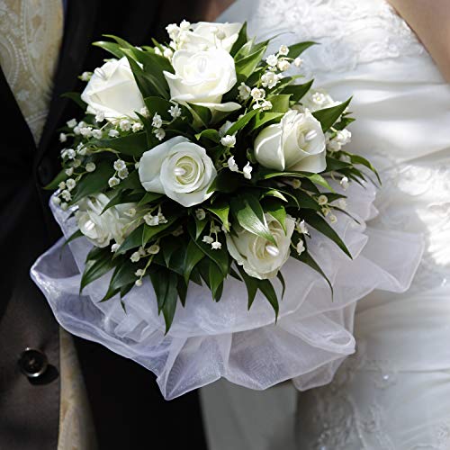 Corsage Boutonniere Pins Teardrop Pearl Head Pins Wedding Bouquet White Straight Head for DIY Crafts Jewelry Making Sewing Wedding Flower Decorations(100 Pieces with 1 Box)