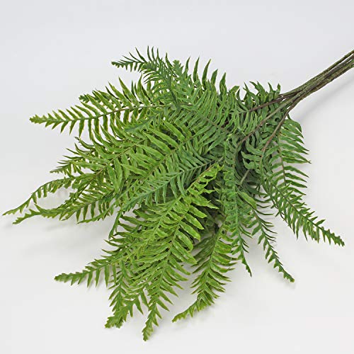 Briful 30" Artificial Boston Fern Plants Bushes Fake Shrubs Bush Greenery Plants Faux Fern Plant Large for Outdoors UV Resistant Garden Plants or Home Office Desk Indoor Decor 3pcs - color: Style #3