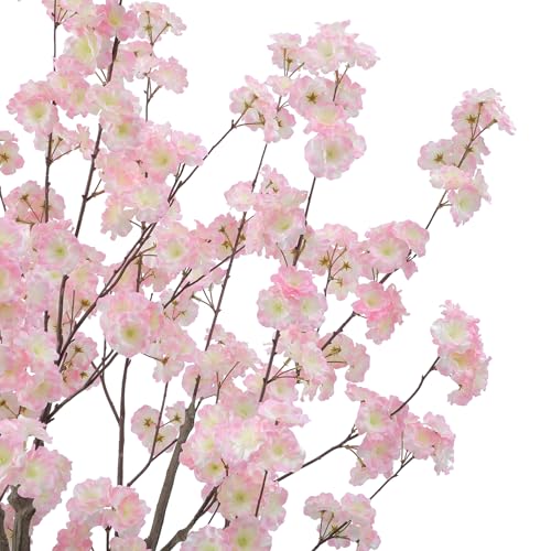 Nafresh Tall Artificial Cherry Blossom Tree 6Ft(72'), Realistic Potted Silk Faux Cherry Blossom, Indoor/Outdoor for Home, Office, Living Room, Bedroom, Porch - size: 6ft