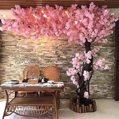 Cherry Blossom Tree Wishing Tree Handmade Shopping Wedding Party Indoor and Outdoor Decoration Artificial Cherry Blossom Tree (6.5ftX5.9ft) - size: 6.5ftX5.9ft