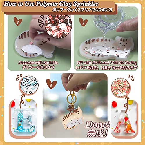 Fake Sprinkles Polymer Clay Chocolate Candy Pack of 30g - color: Chocolate Candy 30g