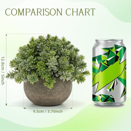 Gresorth 2 Pack Artificial Hanging Plant Decoration Fake Draping Potted Plant Display Realistic Faux Topiaries Model for Patio Birthday Garden - with Hanging Rope - color: E - 2 Pack