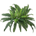 Fake Ferns, 4 Bundles Faux Fern Plants , Large Artificial Boston Fern Greenery for Outdoor Planters, Porch, Garden, Home & Office Decoration (4, Green)