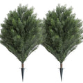 momoplant Artificial Cypress Topiary 39'' Faux Cedar Trees Privacy Screen Planter Set of 2 Artificial Bush Porch Plants Indoor and Outdoor Decor - size: 39 Inch