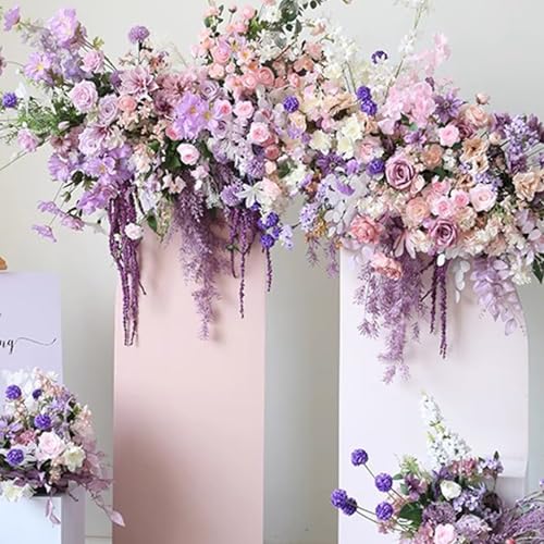 Artificial Phalaenopsis 5 Pcs Artificial Flowers Artificial Orchid Flowers Stem Fake Plants for Décor (Purple Spot) - color: Purple Spot