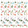ACOCO 12 Pcs 72FT Artificial Wildflower Garlands, Faux Silk Hanging Flower Vines with Jute Rope & Green Leaves, 3 Styles Fake Floral Garland for Garden Home Decor