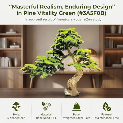 Large Artificial Bonsai Tree - Faux Plants Indoor Podocarpus Tree, Realistic Guest-Greeting Pine Decor for Home Office, Living Room, Farmhouse Zen Decor (12FT) - size: 11ft 5in