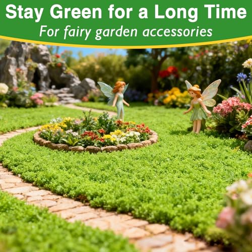 Halatool Preserved Moss for Crafts, Green Reindeer Moss for DIY Decorating Art Potted Fairy Garden Accessories Table Centerpieces Wedding Christmas Fairy Party Decor(1.1 LB)