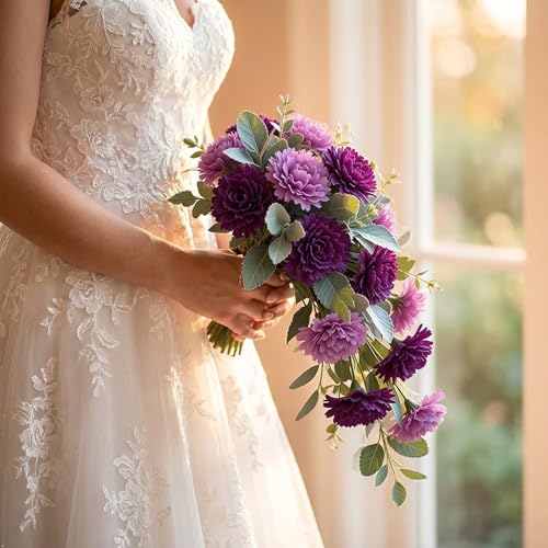 Larksilk 1000 Pack Lavender Carnations Artificial Flowers, Silk Heads - color: Lavender, size: 1000