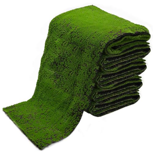 65.8 sq ft Artificial Moss Mat - Realistic Faux Green Moss Grass for Indoor & Outdoor Decor - Soft, Lush & Natural Looking Turf for Fairy Gardens, Home, Office, Patio, Wedding & DIY Crafts - color: A, size: 236" x 40"