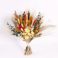 Handmade Bohemian Dried Flower Bouquet – Spring Summer Flowers Arrangement with Strawflower, Pampas Grass, Bunny Tails & Eucalyptus – Rustic Farmhouse, Shelf, Dining Table & Home Decor