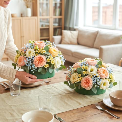 Max Shape Floral Foams Half Ball 7.48" for Floral Arrangements, Round Floral Foam Half Balls Green, Wet Floral Foam for Artificial Flowers (1, 5.51') - size: 5.51'