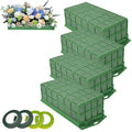 4PCS Floral Foam Cage, Flower Cage Holder, Dry and Wet Rectangle Flower Arrangement, Hangable Green Blocks Floral Foam Cages for Artificial Flesh Flower Wedding Holiday, Home, Garden Party Decorations - size: 4 PCS