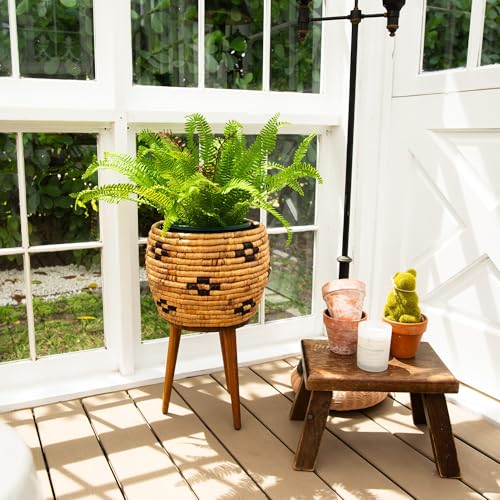 Nearly Natural 23in. UV Resistant Artificial Boston Fern Plant with Real Touch Leaves (Indoor/Outdoor)