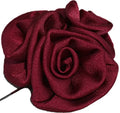 Flairs New York Gentleman's Essentials Premium Handmade Flower Lapel Pin Boutonniere - color: Bordeaux Wine [Bouquet]